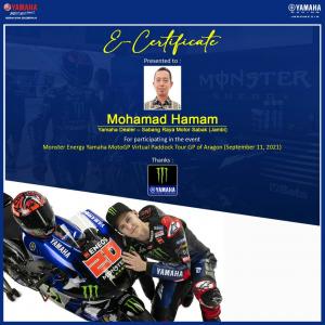 Monster Energy Yamaha Motor GP Virtual Paddock Tour GP of Aragon 2021